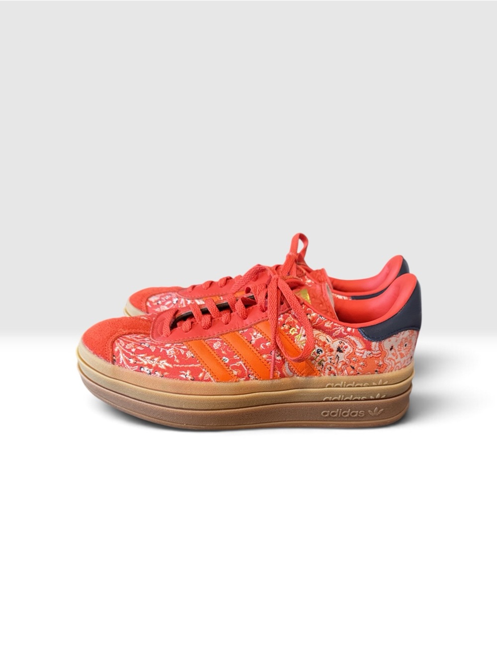 adidas Women's Gazelle Indoor x Liberty London Patterned Platform Sneakers